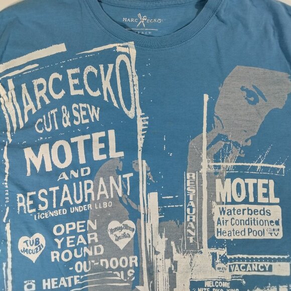 Marc Ecko Cut And Sew Y2K Graphic Tee T Shirt Grunge Streetwear Pinkman M/L - Picture 2 of 7